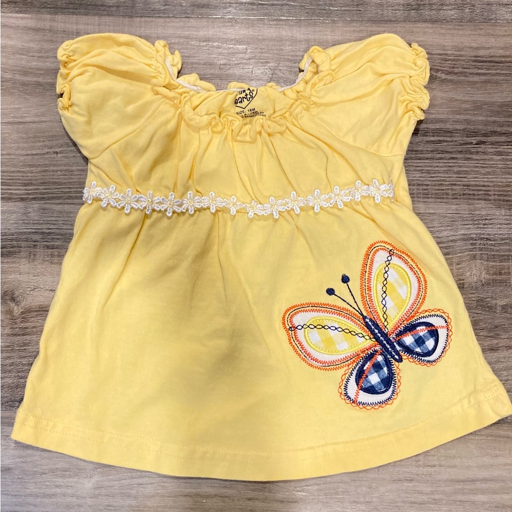 Yellow Butterfly Blouse